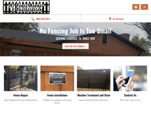 Tablet Screenshot of aplusfencerepair.com
